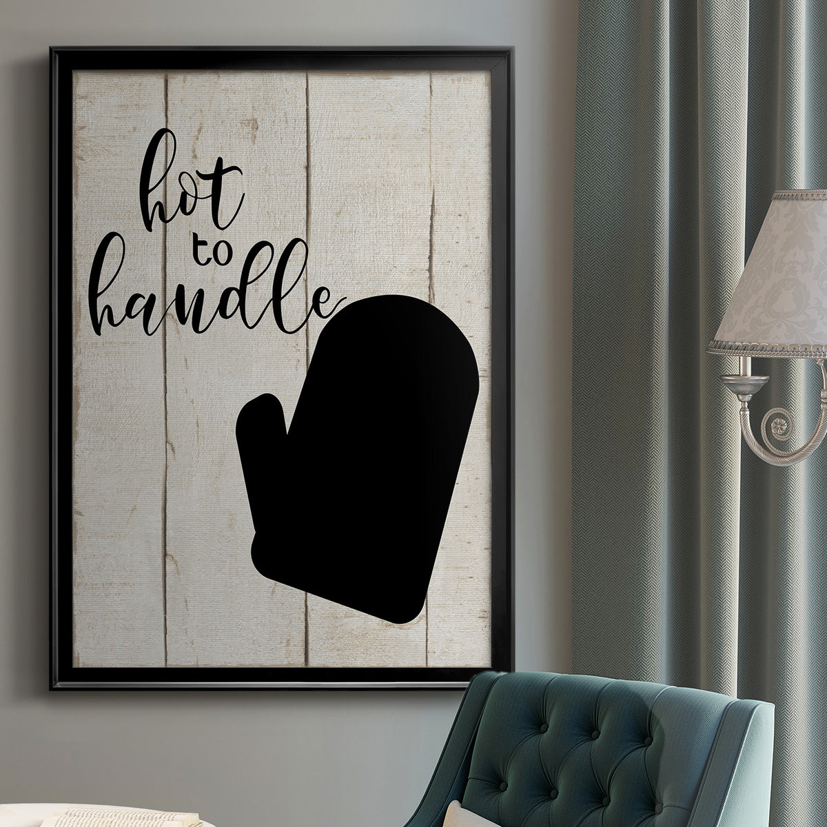 Hot To Handle - Modern Framed Canvas Print
