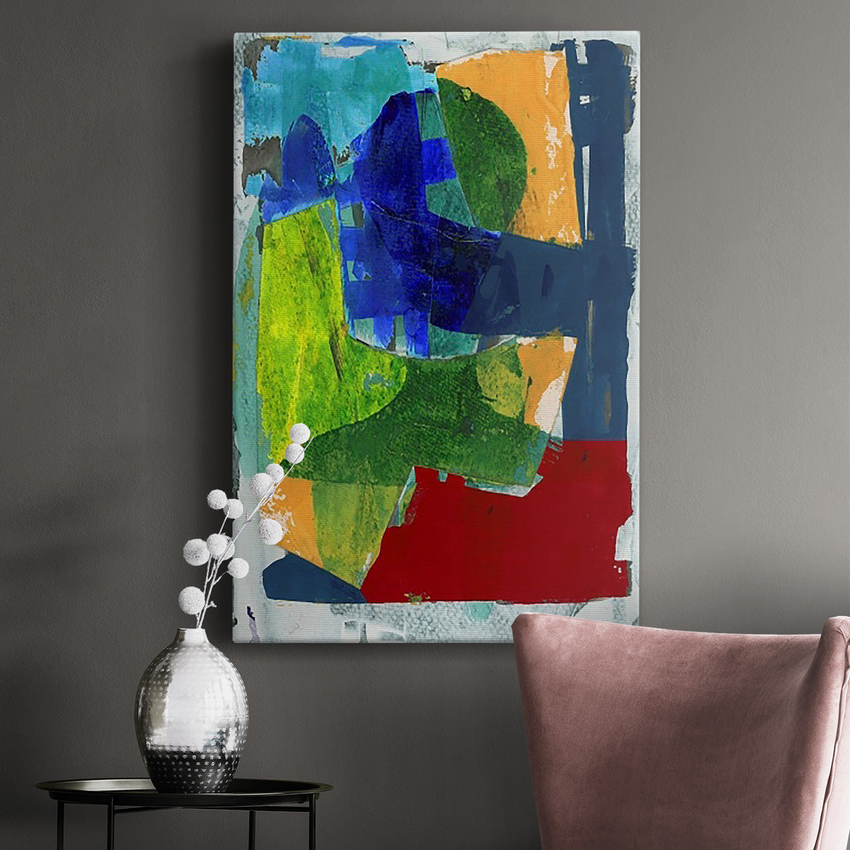 Brights Strokes II - Canvas Art Print