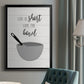 Lick the Bowl - Modern Framed Canvas Print