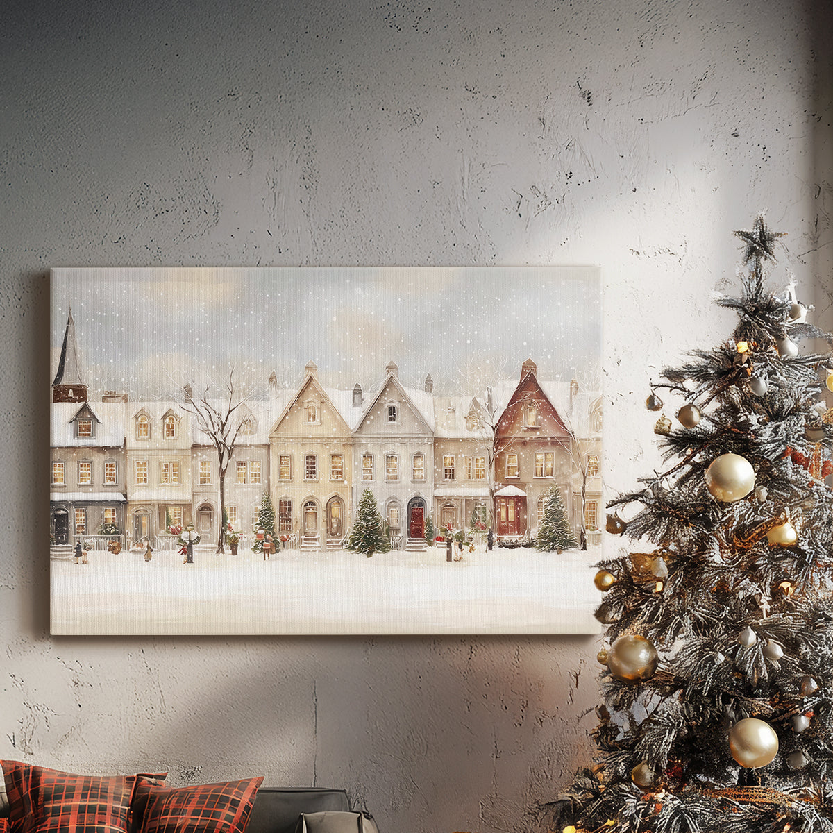 Snowwhite Night Green - Canvas Art Print