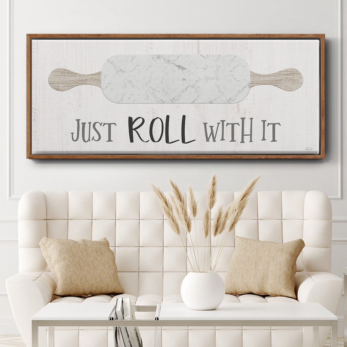Roll With It - Floater Framed Canvas Print