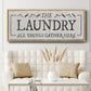 Laundry Gathers - Floater Framed Canvas Print