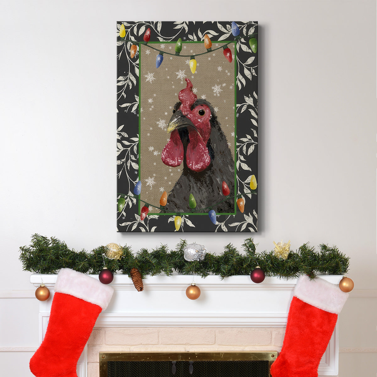 County Christmas Farm IV - Gallery Wrapped Canvas