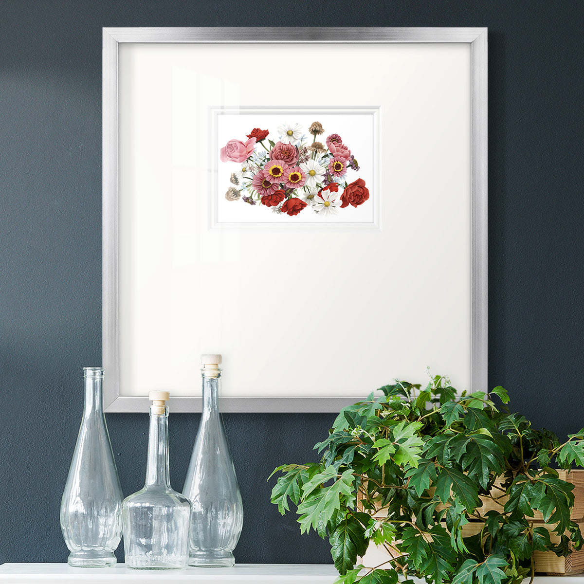 Modern Arrangement III Premium Framed Print Double Matboard