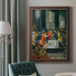 Classical historical painting of Alexander the Great by Donato Creti in an ornate bronzed mahogany wood frame displayed in a dark-toned interior setting.