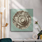 CKd Celadon&Mocha Rosette III (NC) - Canvas Art Print