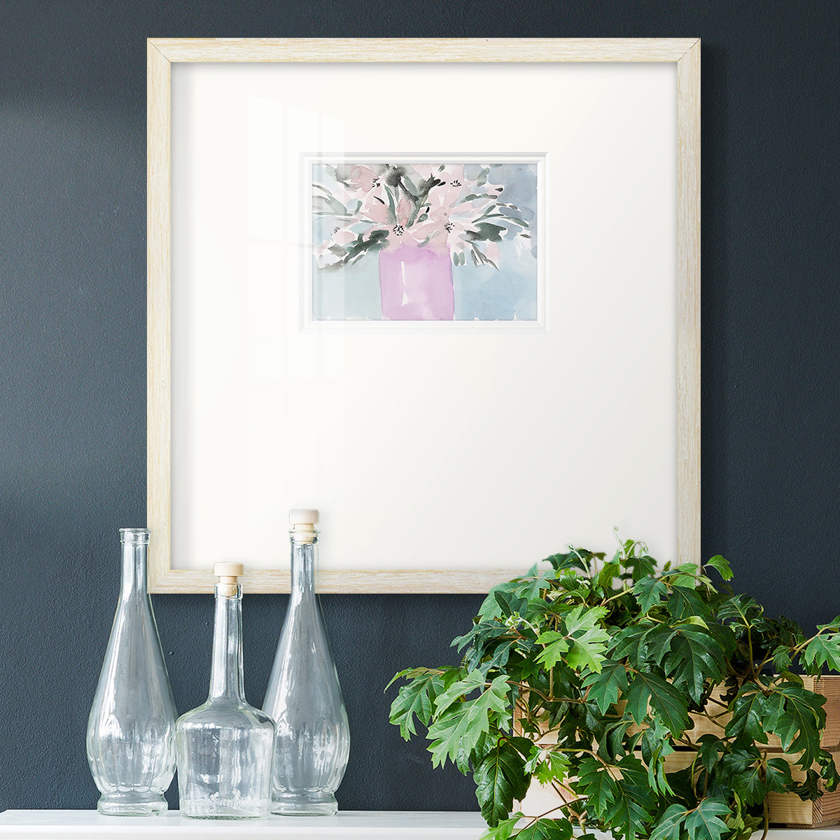 Broken Flowers II Premium Framed Print Double Matboard