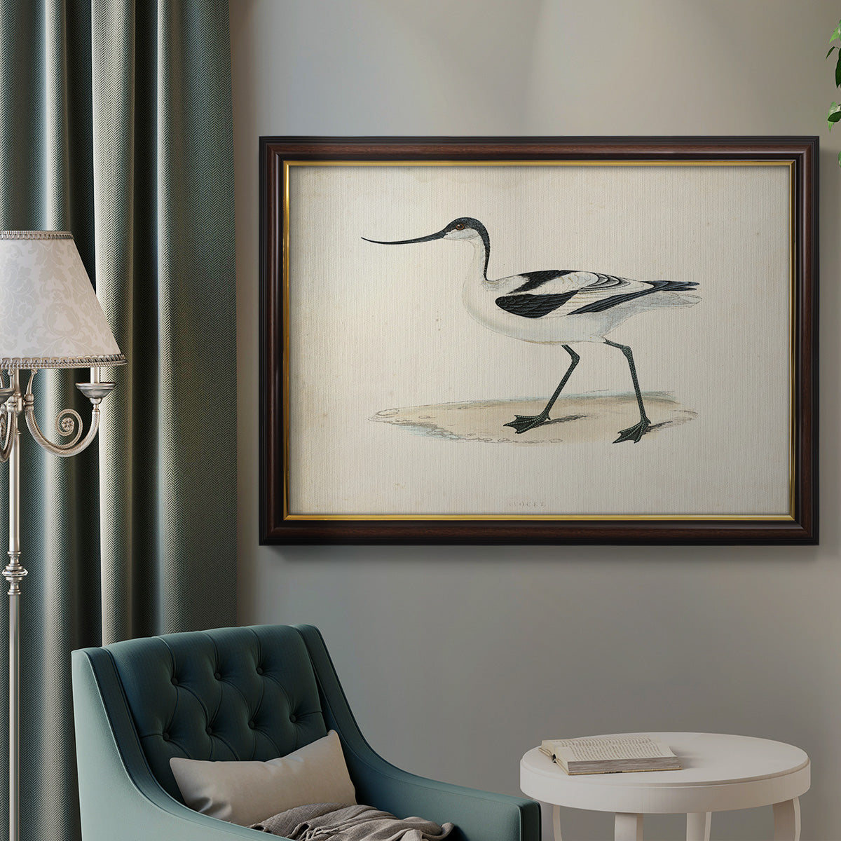 Morris Sandpipers IV Premium Framed Canvas- Ready to Hang