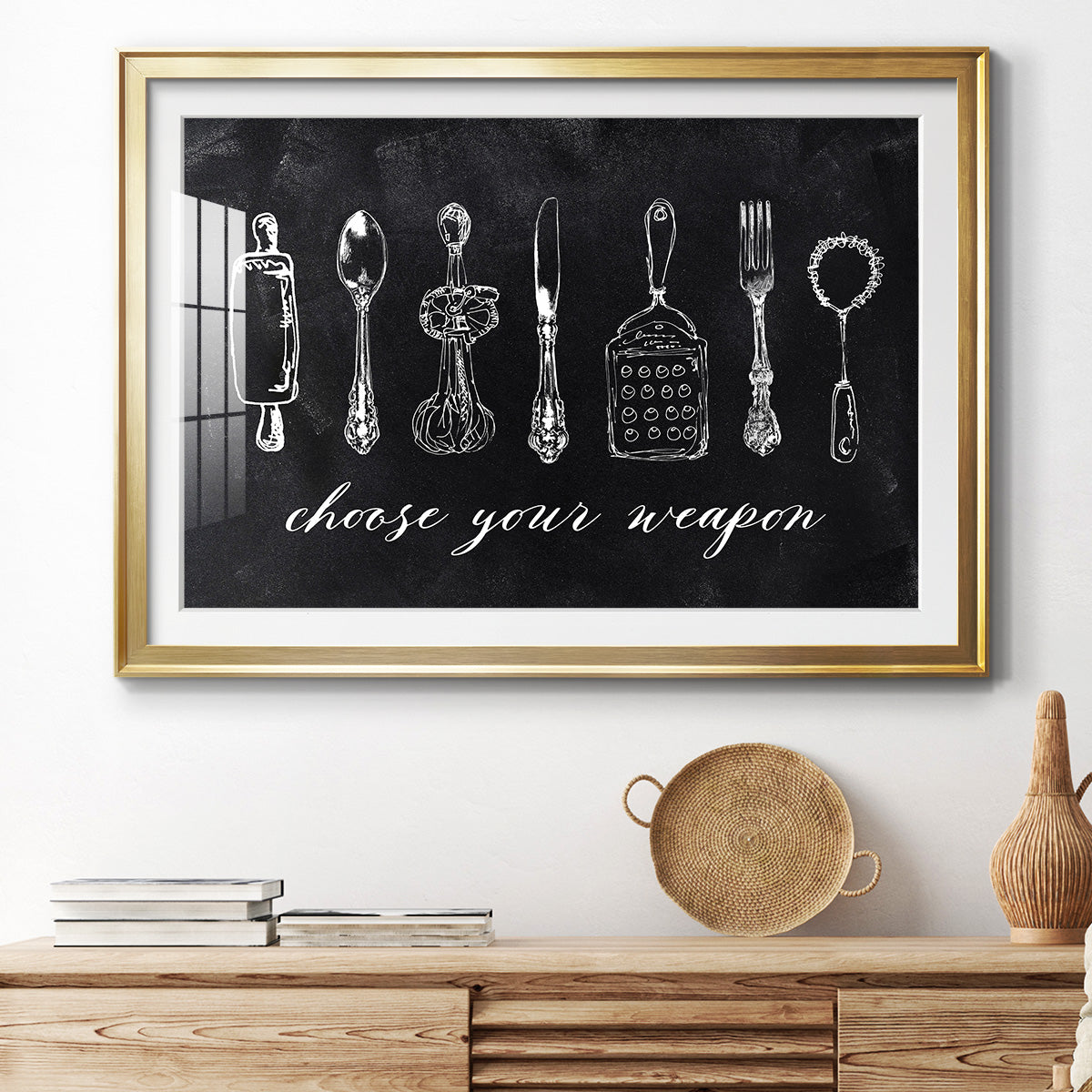 Choose Your Weapon Premium Framed Print - Ready to Hang