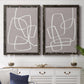 Linen Roundabout I - Premium Framed Canvas 2 Piece Set - Ready to Hang