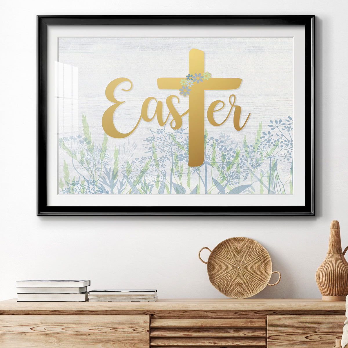 Easter Wildflowers Premium Framed Print - Ready to Hang