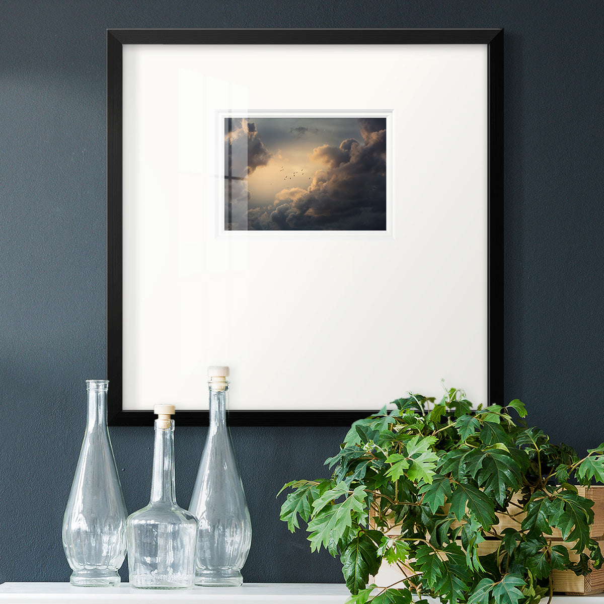 Soaring High Above Premium Framed Print Double Matboard