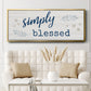 Simply Blessed - Floater Framed Canvas Print
