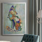 Fantastic Florals Fox, Sitting - Modern Framed Canvas Print