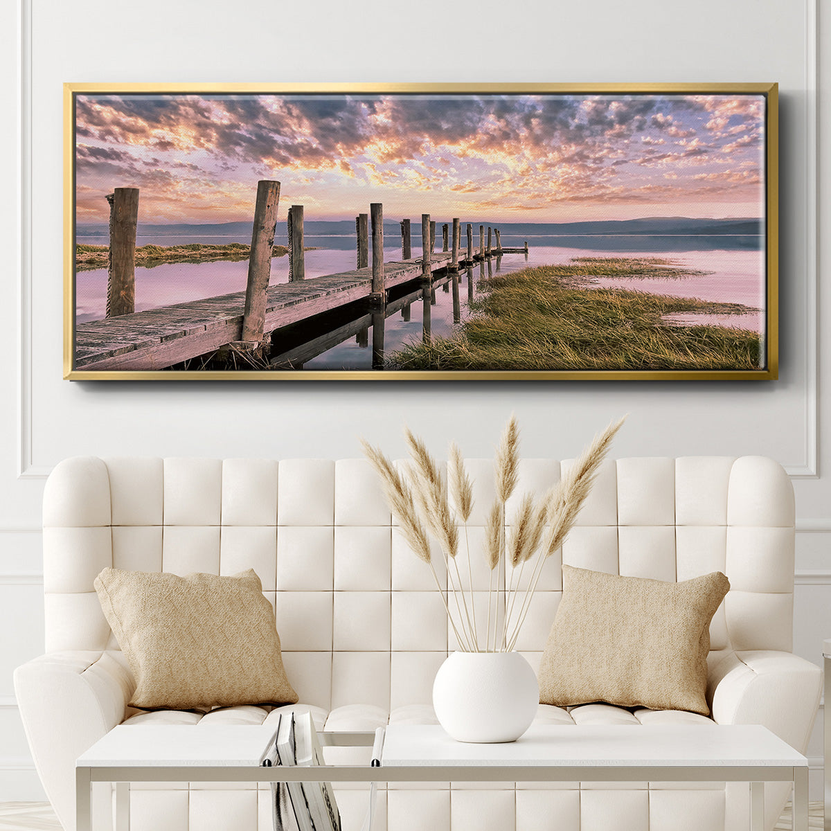 Sky - Floater Framed Canvas Print