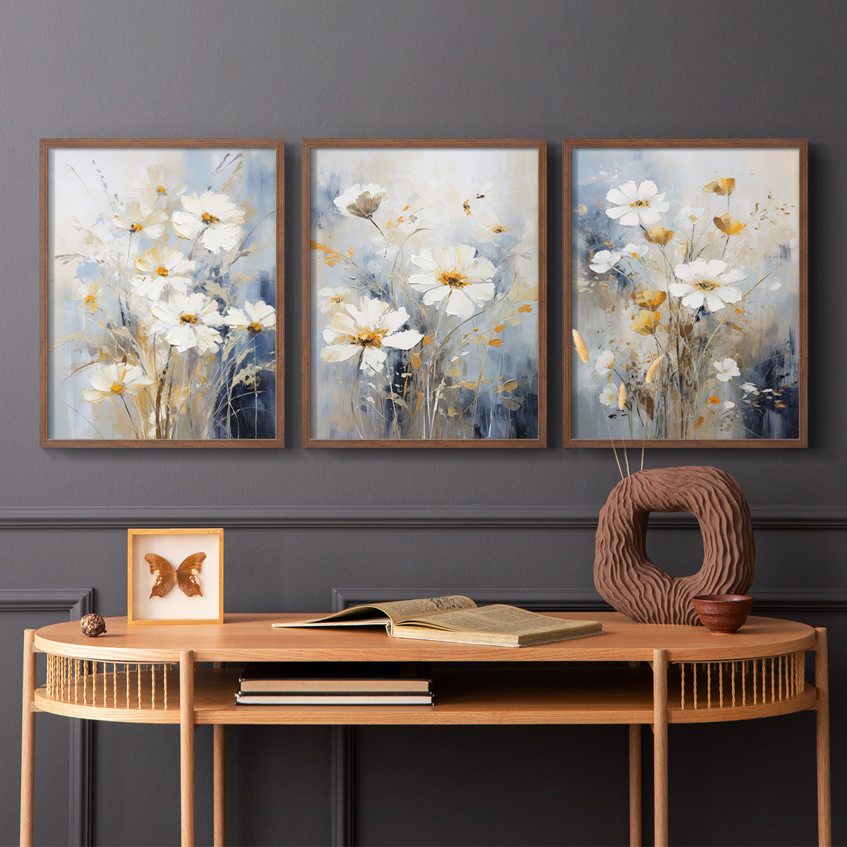 Floral Study Series XCV - Restickable Framed Art Set