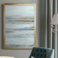 Muted Misty Marsh II - Modern Framed Canvas Print