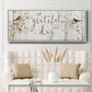 Grateful for this Day - Floater Framed Canvas Print