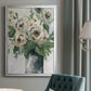 Floral Depth - Modern Framed Canvas Print
