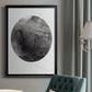 Graphite Moon I - Modern Framed Canvas Print