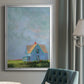 Blue Cape - Modern Framed Canvas Print