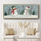 Snowmen VI - Floater Framed Canvas Print