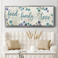 Food Family Love - Floater Framed Canvas Print
