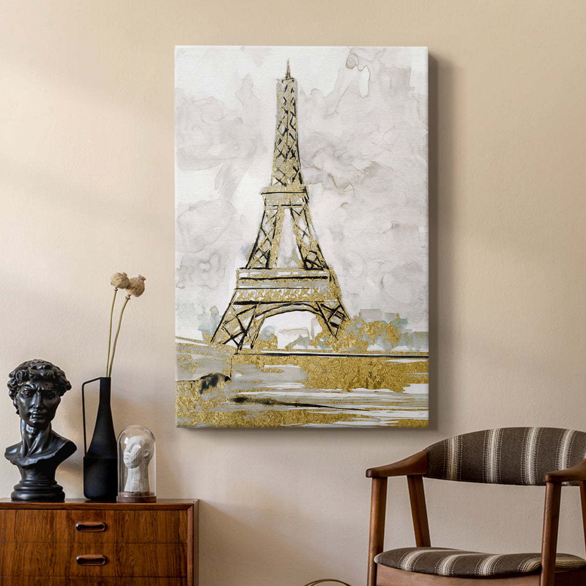 Eiffel Tower Glitz - Canvas Art Print