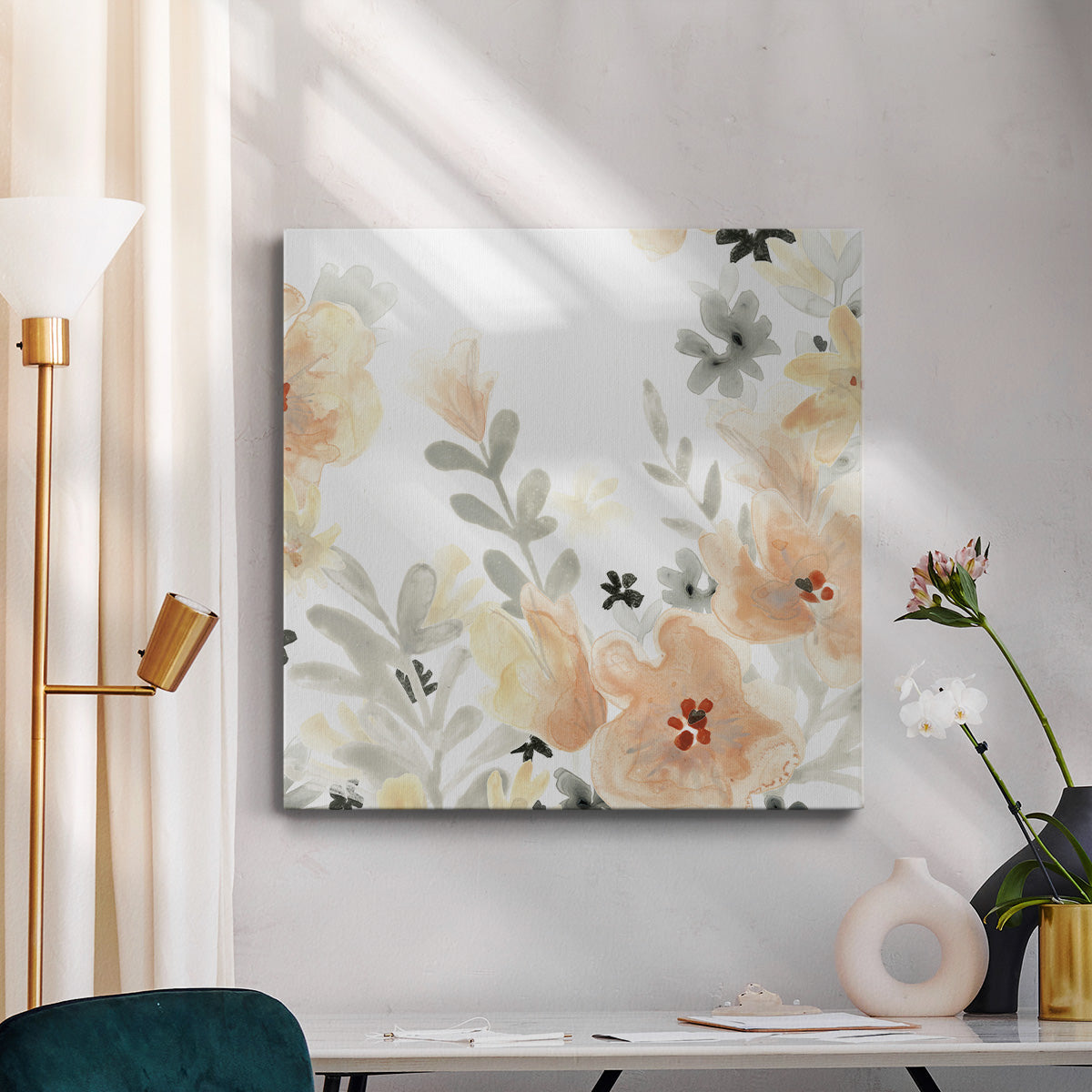 Blush Garden IV-Premium Gallery Wrapped Canvas - Ready to Hang