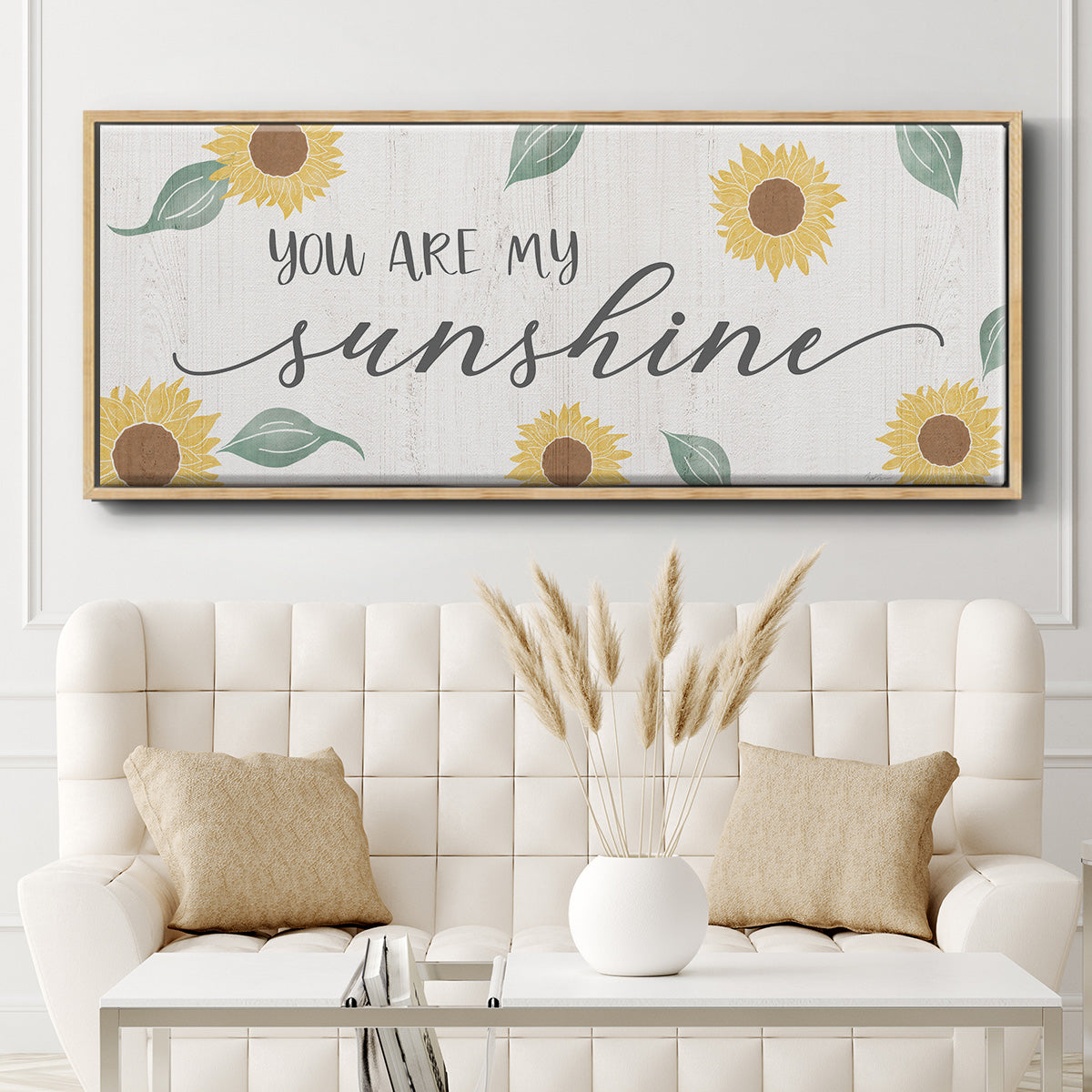 You Are My Sunshine - Floater Framed Canvas Print