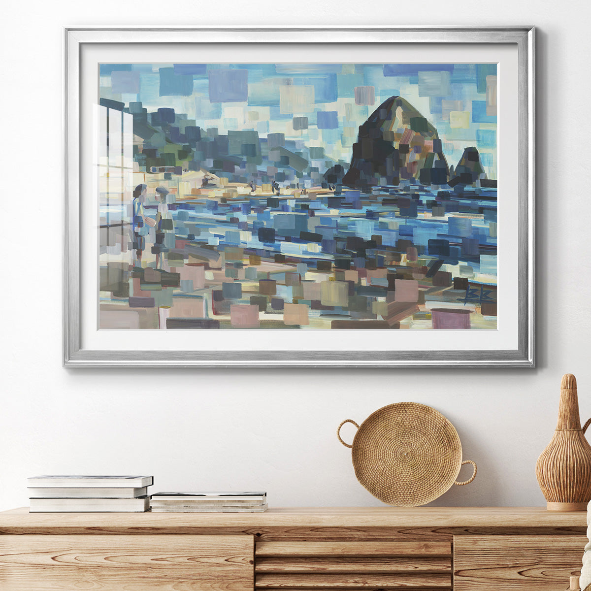 Evening in Cannon Beach - Modern Framed Art Print
