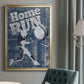 Home Run Hitter - Modern Framed Canvas Print