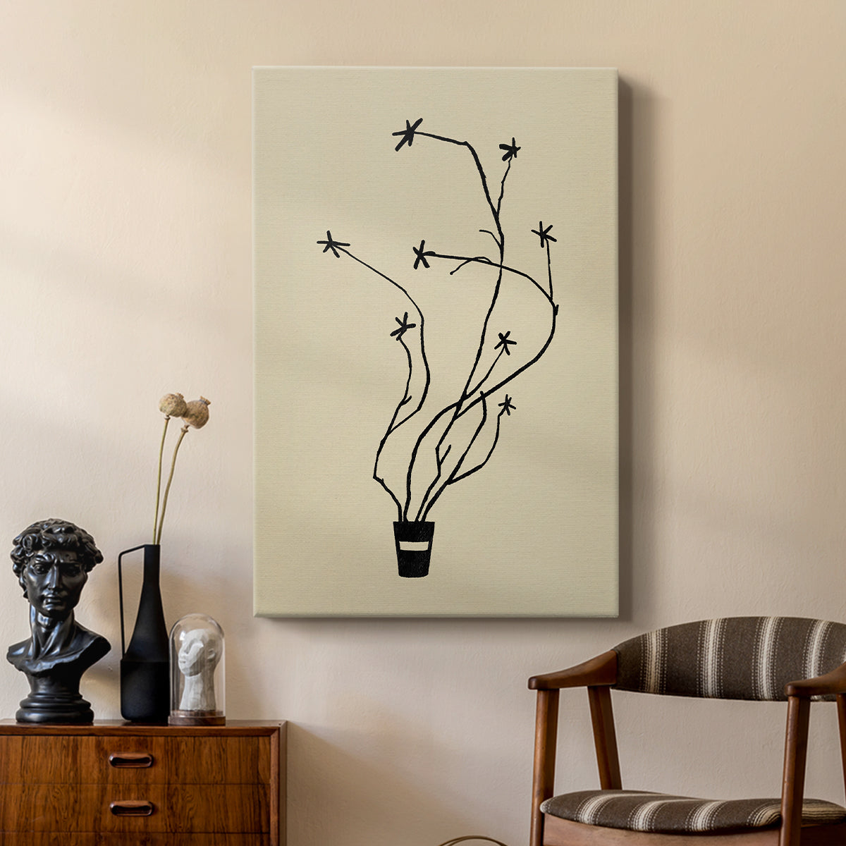 Spring Sprig Vase I - Canvas Art Print