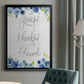 Grateful, Thankful, Blessed - Modern Framed Canvas Print