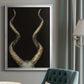 Spiral Antelope Horns -  Framed Canvas Print
