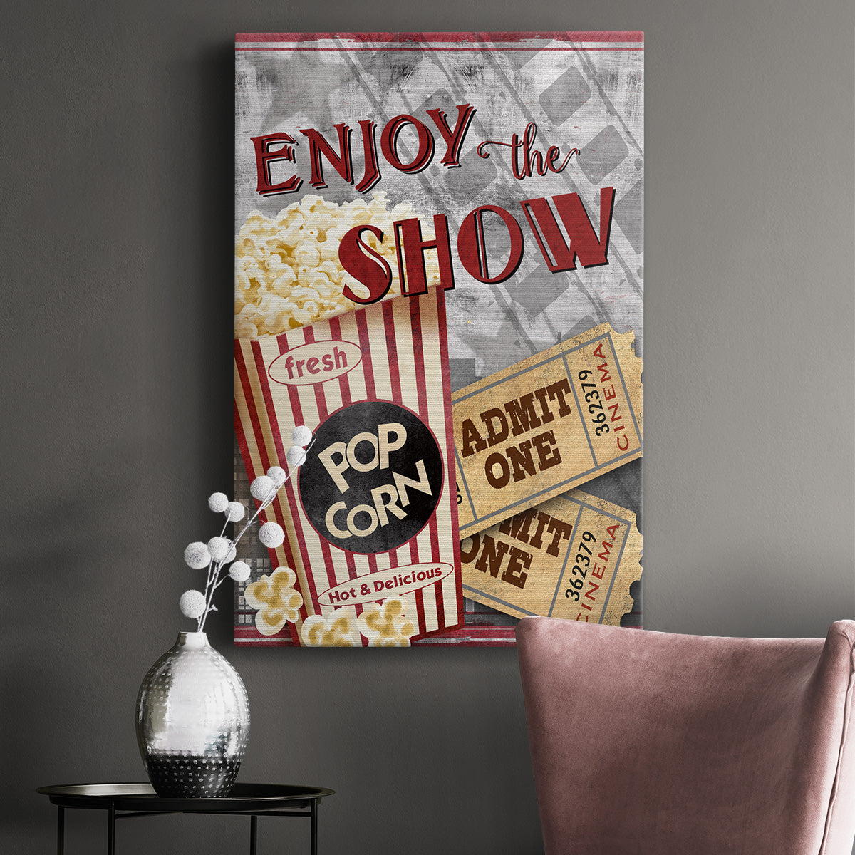 Movie Night I Premium Gallery Wrapped Canvas - Ready to Hang