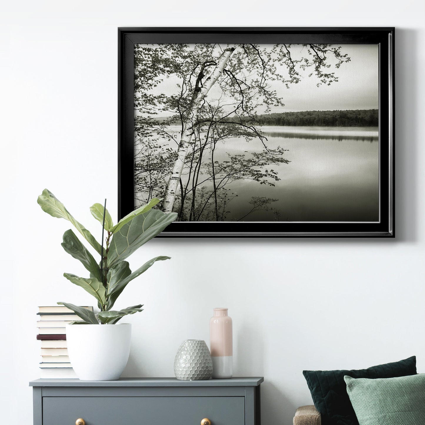 Adirondack Reflections - Modern Framed Canvas Print