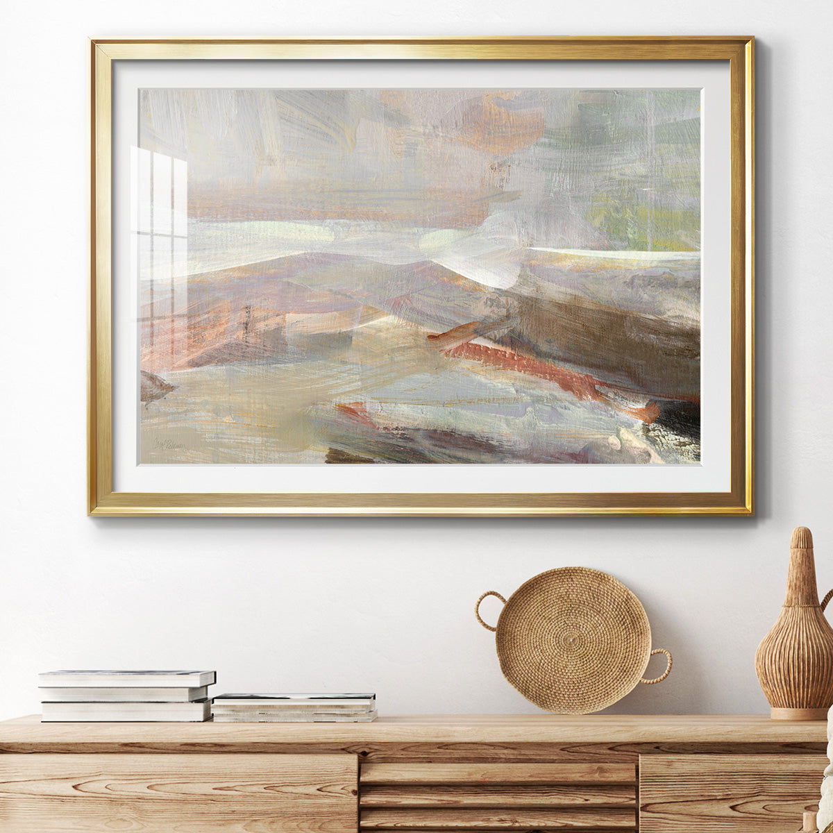 Distant Canyon - Modern Framed Art Print