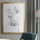 Graphite Abstract IV - Modern Framed Canvas Print