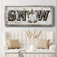 Winter Wonderland Friend Snow - Floater Framed Canvas Print