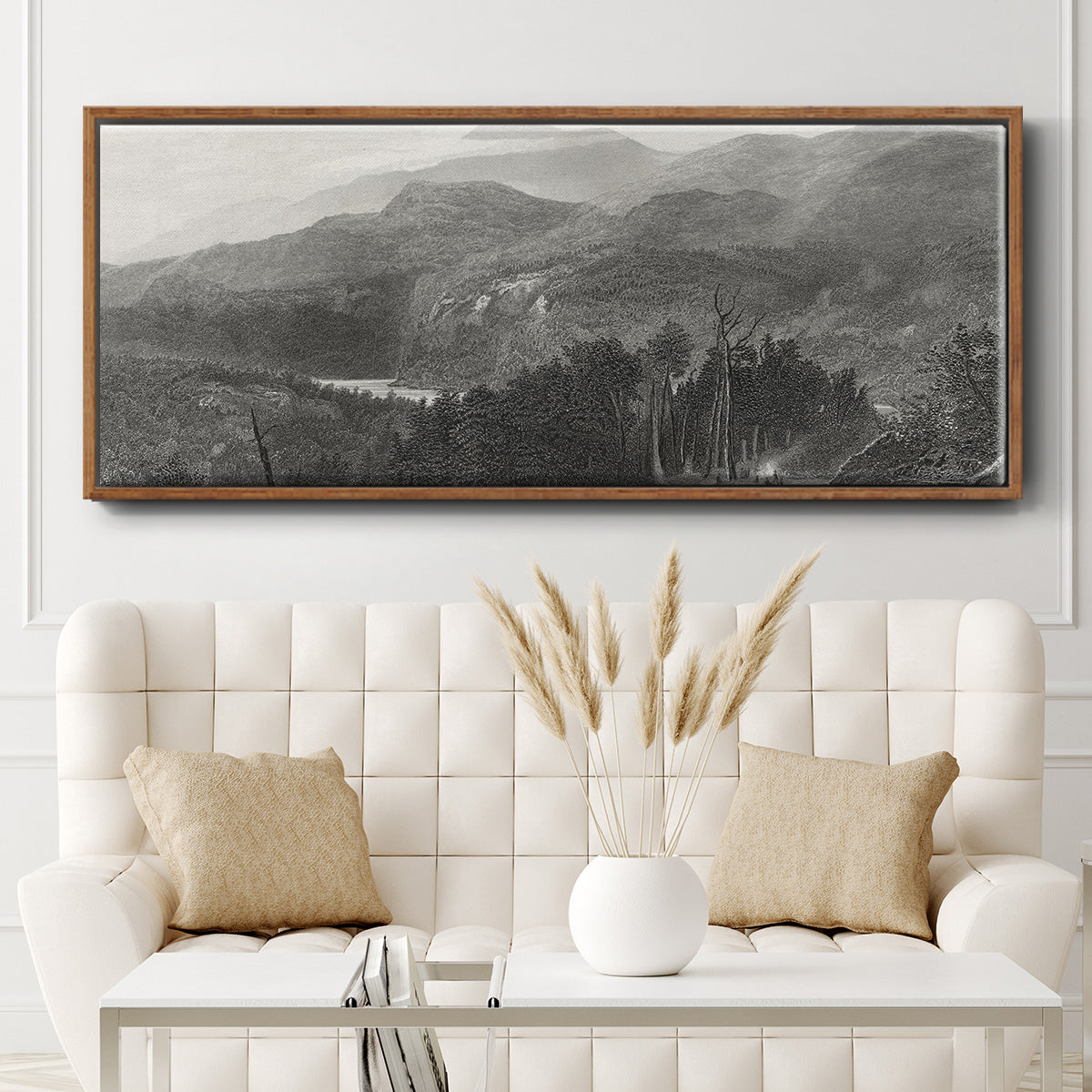 The Smoky Mountains - Floater Framed Canvas Print