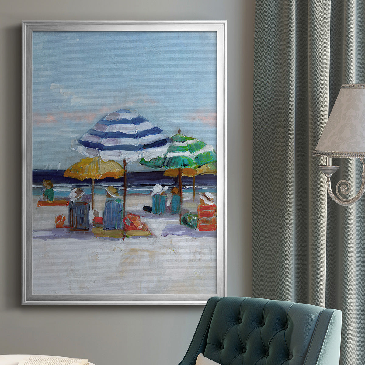 A Day Dream II - Modern Framed Canvas Print