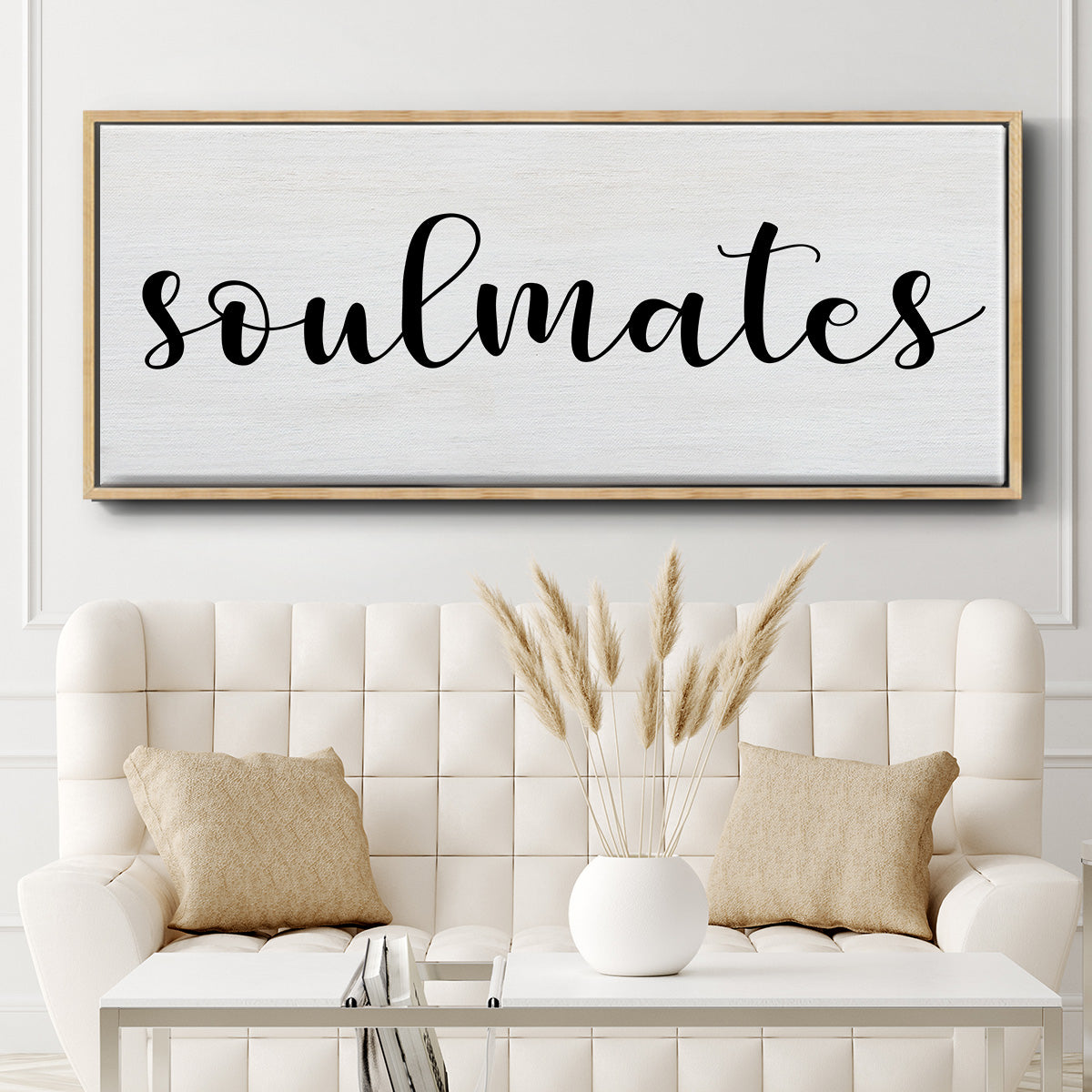 Soulmates - Floater Framed Canvas Print