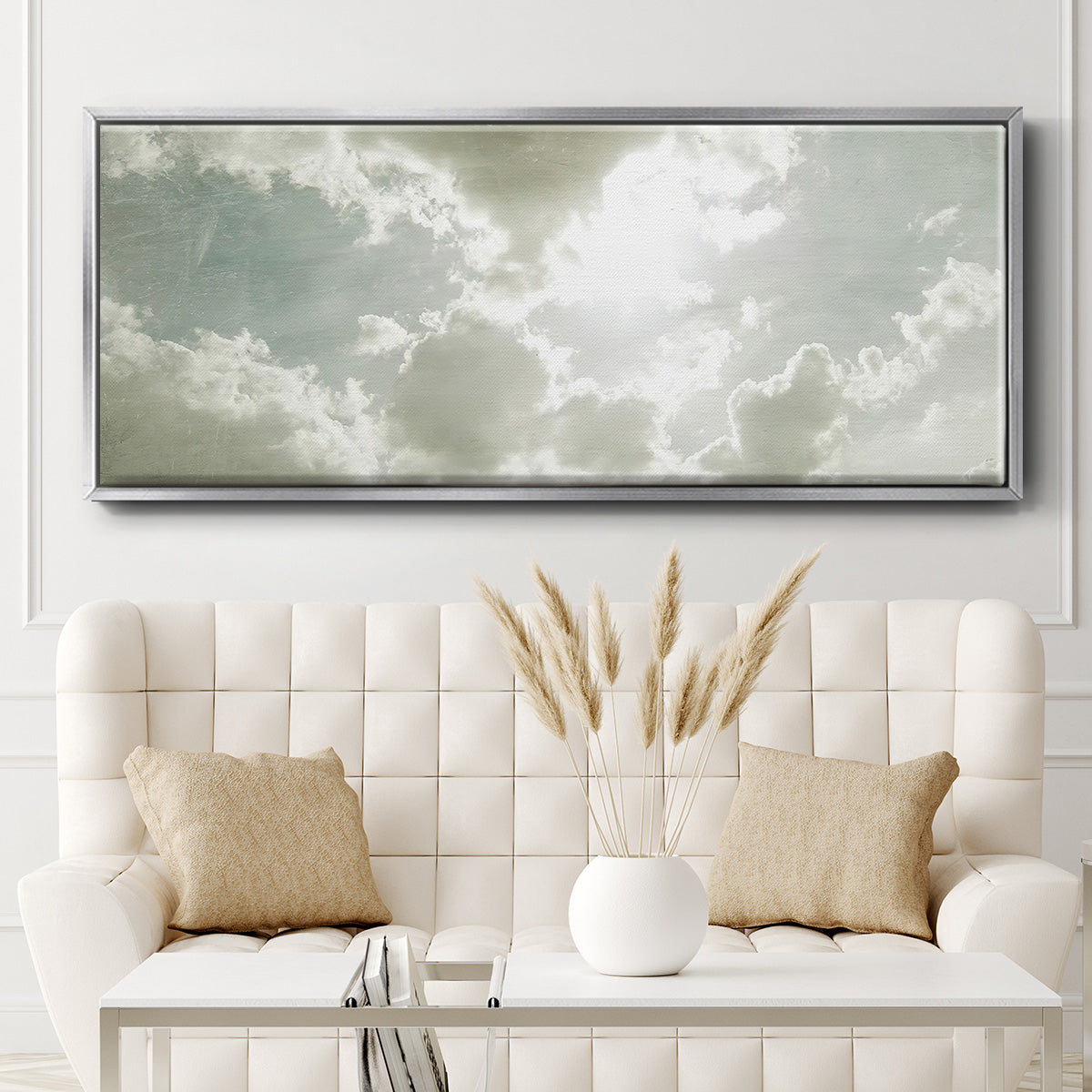Sky Scrapers II - Floater Framed Canvas Print