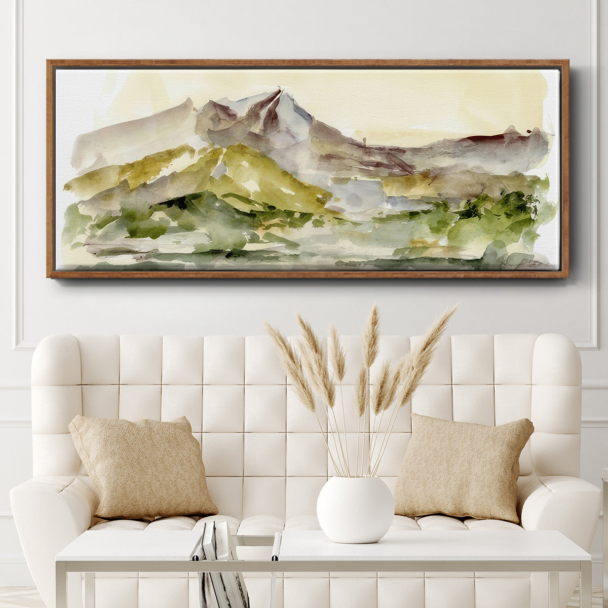Plum Ridge I - Floater Framed Canvas Print