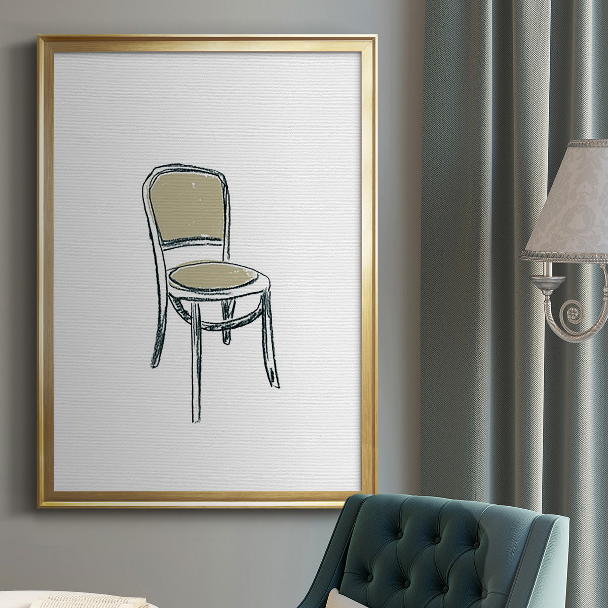 Take a Seat XI - Modern Framed Canvas Print
