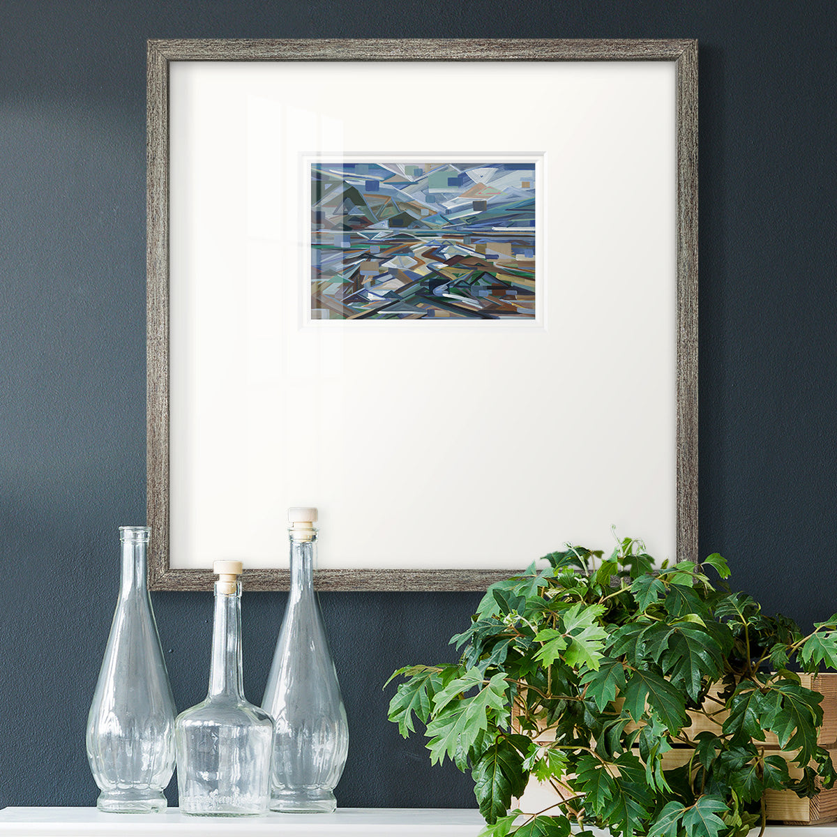 Low Tide- Premium Framed Print Double Matboard