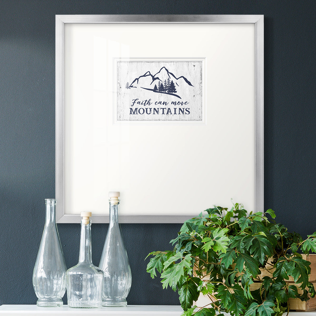 Move Mountains Premium Framed Print Double Matboard