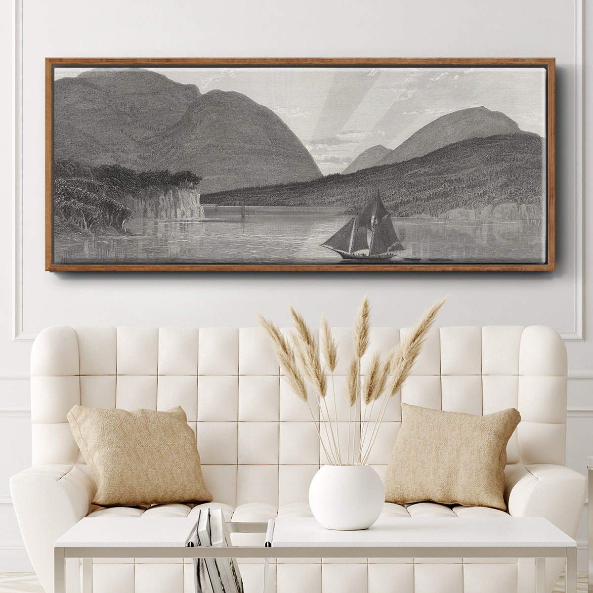 Mount Desert, Coast of Maine - Floater Framed Canvas Print