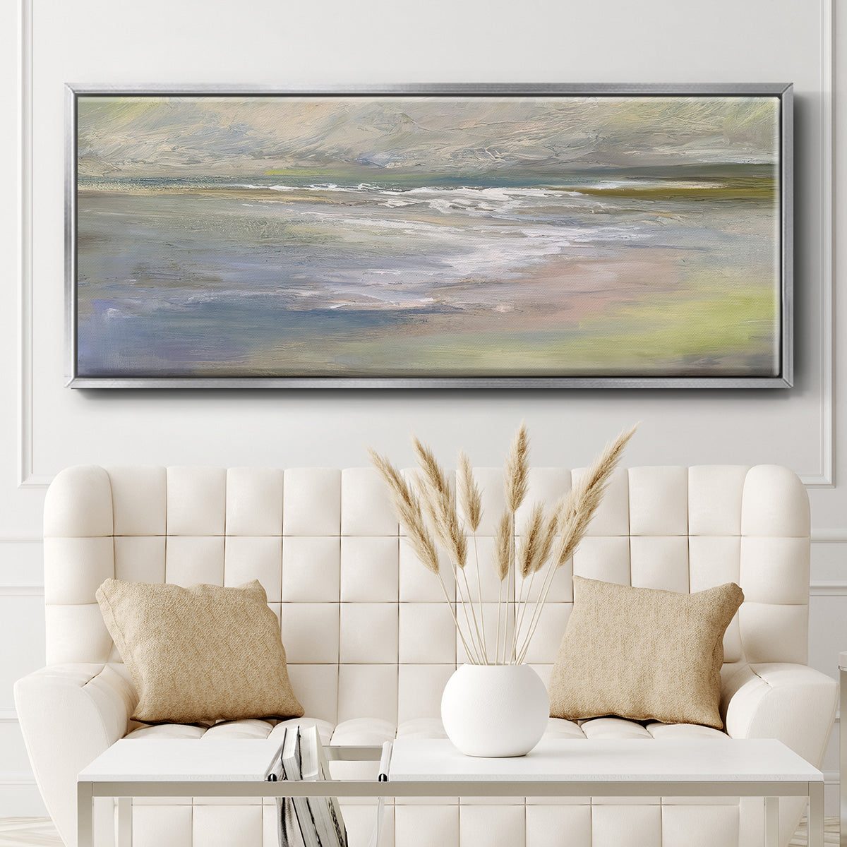 Beach Light II - Floater Framed Canvas Print